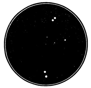 Fig. 62. η Lyræ. A double-binary star. Each couple revolves, and the couples probably also revolve round each other. (After Chambers.)