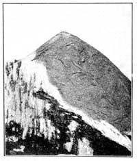 FIG. 6.—Splitting and crumbling of rock caused by alternating heat and cold.