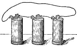 FIG. 200.—A battery of three cells.