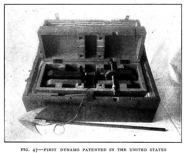 FIG. 47–FIRST DYNAMO PATENTED IN THE UNITED STATES