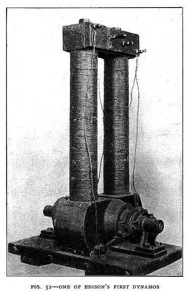 FIG. 52–ONE OF EDISON'S FIRST DYNAMOS