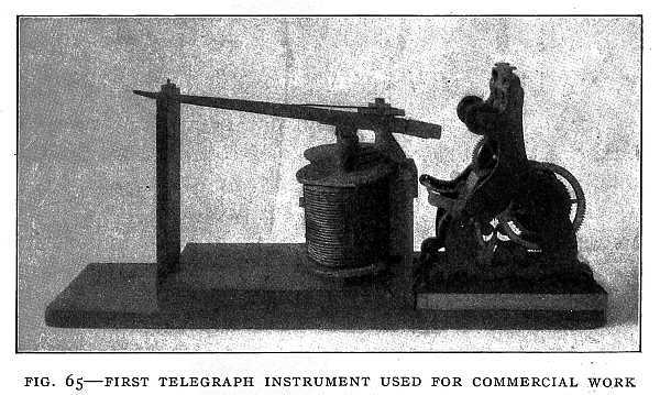 FIG. 65–FIRST TELEGRAPH INSTRUMENT USED FOR COMMERCIAL WORK