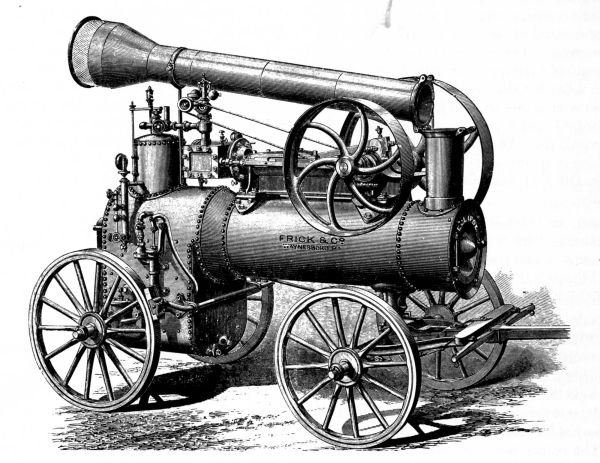 Figure 16.--Frick portable steam engine of 1877. (Catalog No. 164.)