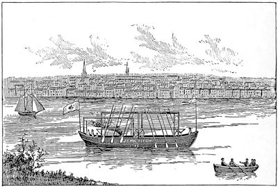 John Fitch's Steamboat at Philadelphia.