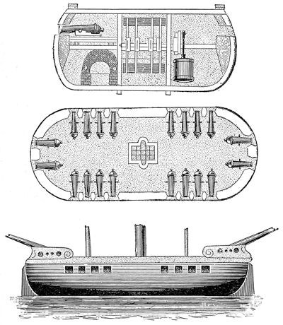 The Demologos, or Fulton the First. The first steam vessel-of-war in the world