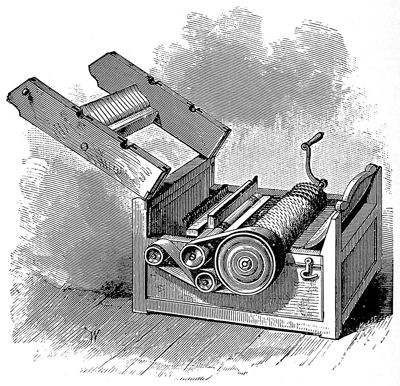 The Cotton-Gin. (From the original model.)