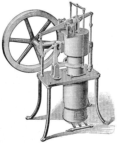 Solar-engine Adapted to the Use of Hot Air. (Patented as a pumping-engine, 1880.)