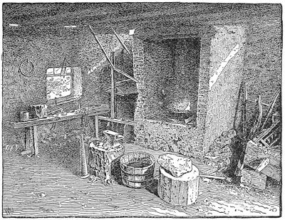 Interior of the Blacksmith Shop where the First Reaper was Built.