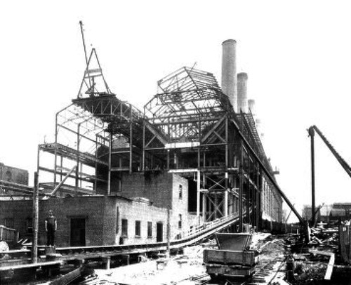 WEST END POWER HOUSE IN COURSE OF ERECTION