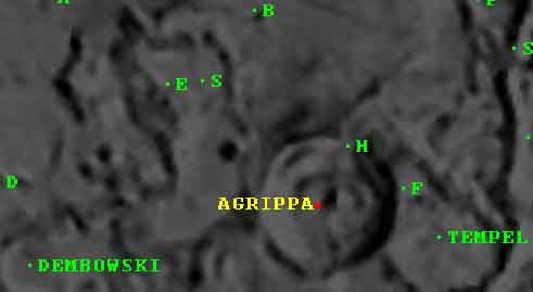 lunar crater Agrippa