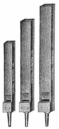 FIG. 188.—Open organ pipes of different pitch.