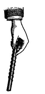 FIG. 212.—Coil and soft iron rod.