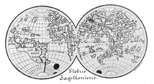 Jagellonicus Globe in Hemispheres.