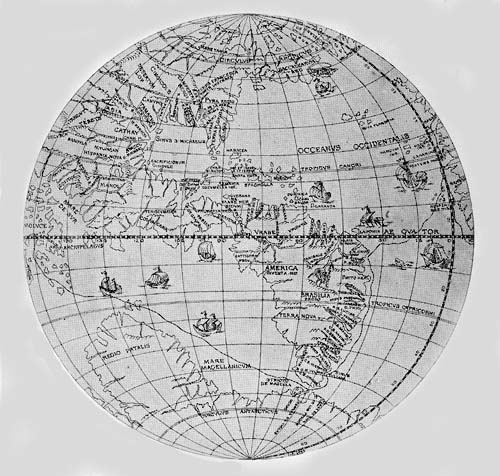 Gilt Globe, ca. 1528.