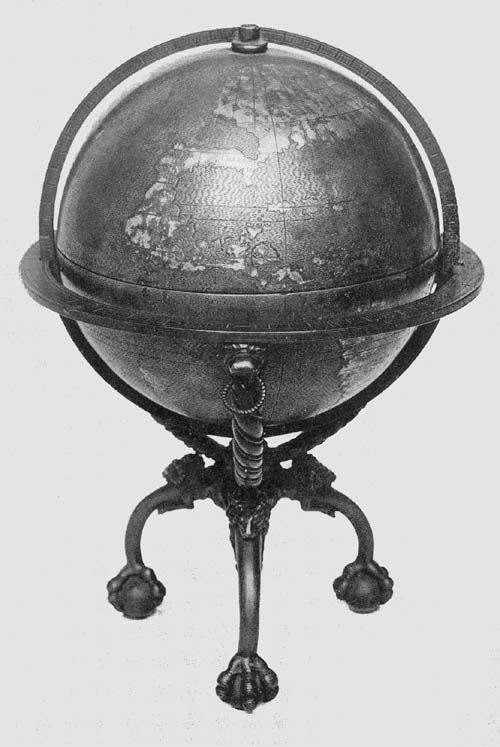 Terrestrial Globe of Robertas de Bailly, 1530.