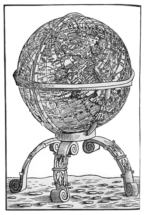 Schöner's Terrestrial Globe, 1533 (Probable).