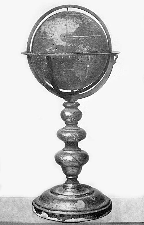 Terrestrial Globe of Mario Cartaro, 1577.