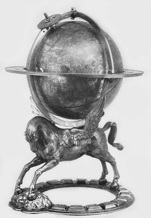 Silver-Gilt Globe of Gerhard Emmoser, 1573.