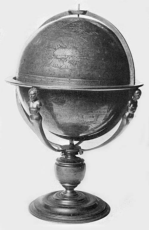 L’Écuy Terrestrial Globe, ca. 1578.