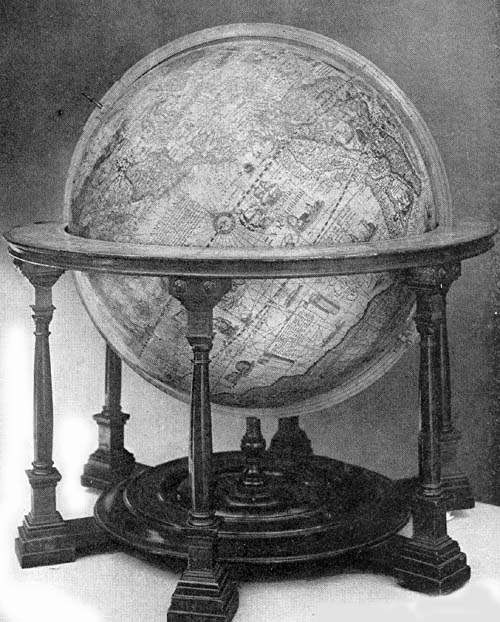 Terrestrial Globe of Van Langren, 1612.