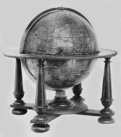 Terrestrial Globe of Isaac Habrecht, 1625.