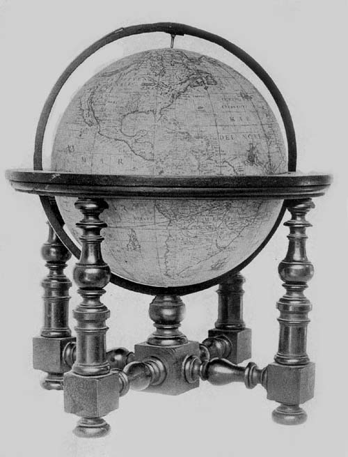 Terrestrial Globe of Mattheus Greuter, 1638.