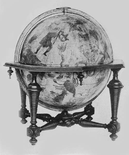 Celestial Globe of Dominico Rossi (Mattheus Greuter), 1695.