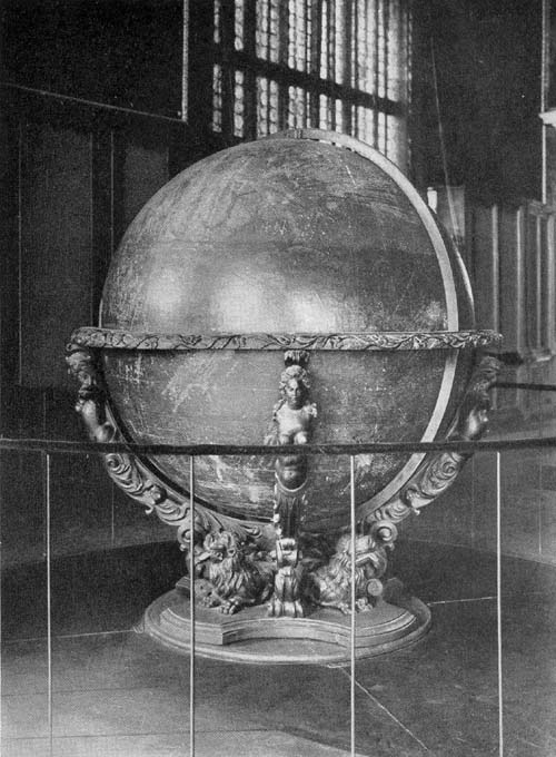 Terrestrial Globe of Silvester Amantius Moroncelli, 1672.