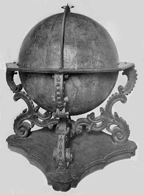 Terrestrial Globe of P. Vincenzo Coronelli, 1693.