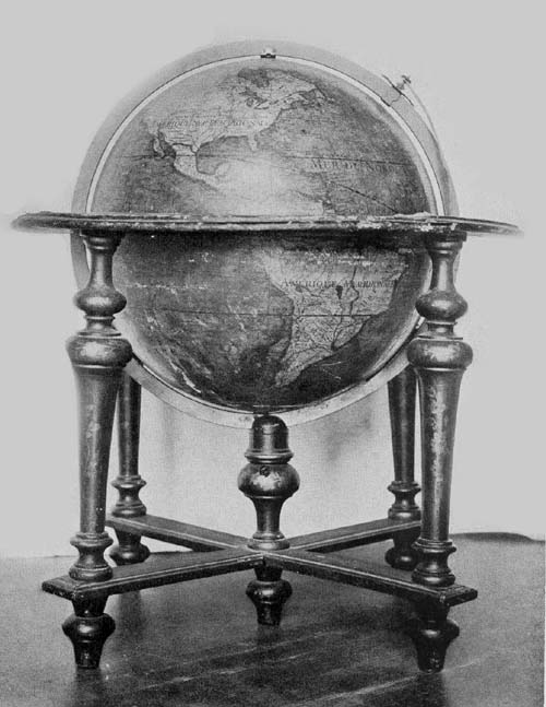 Terrestrial Globe of Guillaume Delisle, 1700.
