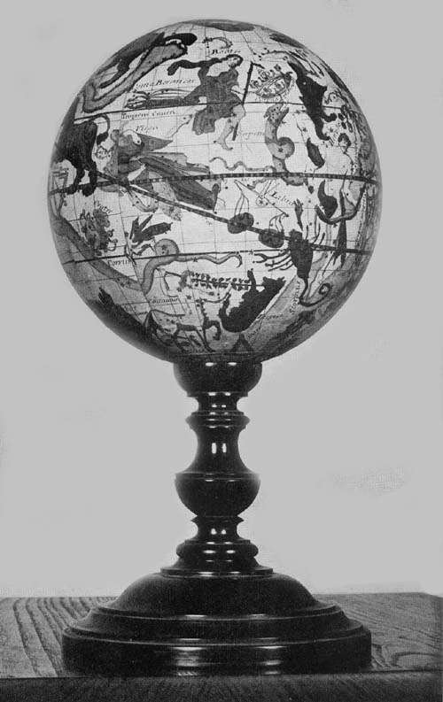 Celestial Globe of Mattheus Seutter, 1710.