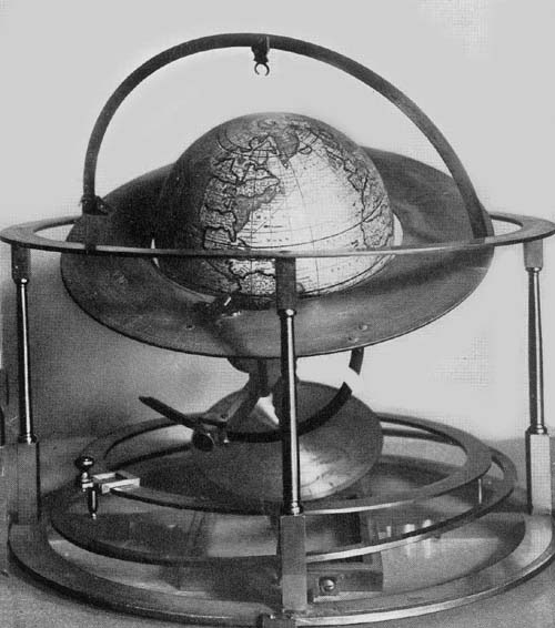 Terrestrial Globe of Van Lauen Zonen, 1745.
