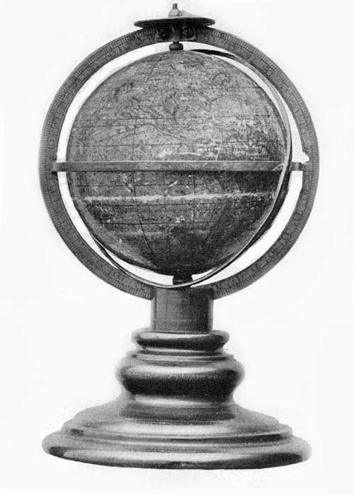 Terrestrial Globe of Herman Moll, 1705.