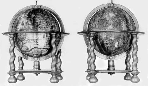 Terrestrial and Celestial Globes of Willem Jansz. Blaeu, 1616.