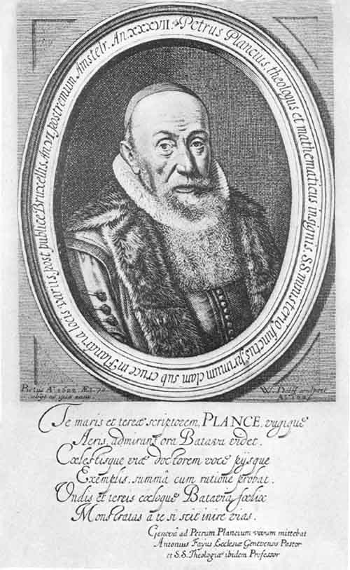 Portrait of Peter Plancius.
