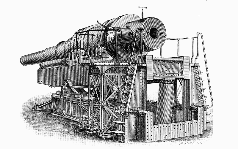 Krupp's 15.6 Breech-loading Gun.