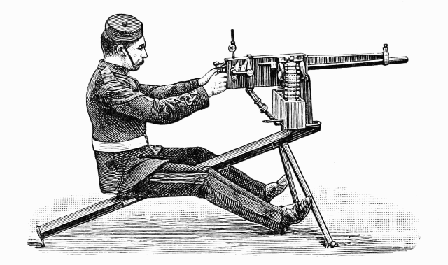 Rifle-calibre Maxim Gun.