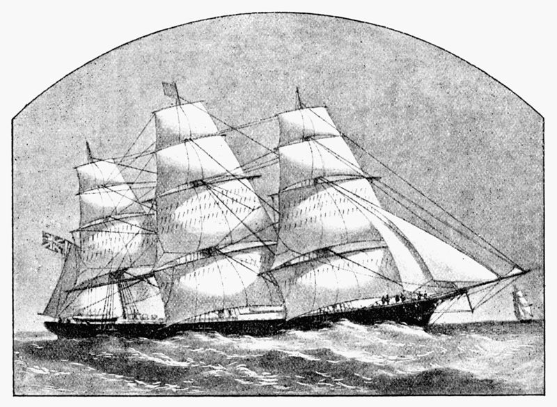 Clipper Sailing-ship of 1850-60.