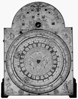 Figure 11.—Dial plate of the Borghesi clock.