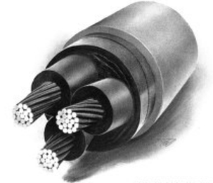THREE-CONDUCTOR NO. 000 CABLE FOR 11,000 VOLT DISTRIBUTION